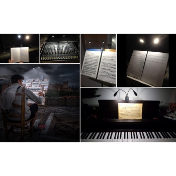Podwójna lampka LED 9 trybów akumulator klips [22060000556]